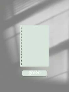 1 Pair Solid Color Waterproof, Anti-Stain Loose Leaf Covers, Available In Multiple Sizes, Colored Loose Leaf Covers, Different Specifications A5/B5/A4 Loose Leaf Covers Back To School,Back To School,School Supplies - Multicolor - View 14