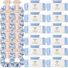 Bridesmaid Scrunchies Proposal Gifts 41 Inch Square Set Of 8 Bachelorette Hair Claw Clips Ideas Bridal Shower Wedding Party Favors (24pcs Dusty Blue)Valentine's Day JOW5 - 32件 白色和粉紅色 - 查看 3