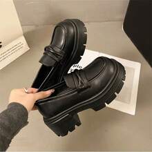 Women Loafers Shoes - 黑色 - 查看 2