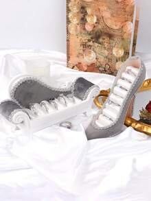 1件/2件装高跟鞋耳环戒指展示架，家居装饰收纳道具，化妆间装饰，房间装饰 - 彩色 - 查看 8