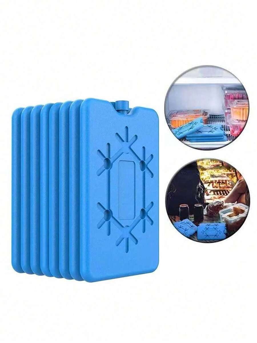 1PC Outdoor Camping Picnic Refrigerator Ice Pack Ice Box, Reusable Ultra-Thin Lunch Box Ice Pack Keeps Food Fresh And Cool - Blue - View 1