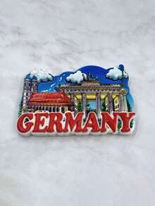 3D Stereoscopic Fridge Magnet, Souvenir Of Schloss Charlottenburg (Swan Castle) Beer House, Berlin, Germany - Multicolor - View 9