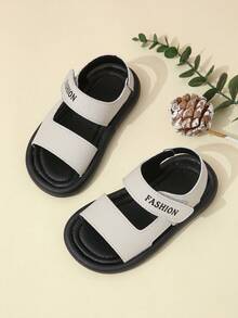 Sandalias deportivas de playa transpirables de suela blanda antideslizante para niños, verano - Beis - Ver 1