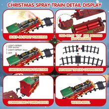 UINLE Baby Classic Christmas Train Set - Hanging Christmas Tree Decoration Kit Includes Santa's Train, DIY Assembly Classic Electric Train, Featuring Realistic Smoke, Sound And Lighting Effects, Surprise Christmas Train Toy Gift For Boys And Girls - Multicolor - View 4