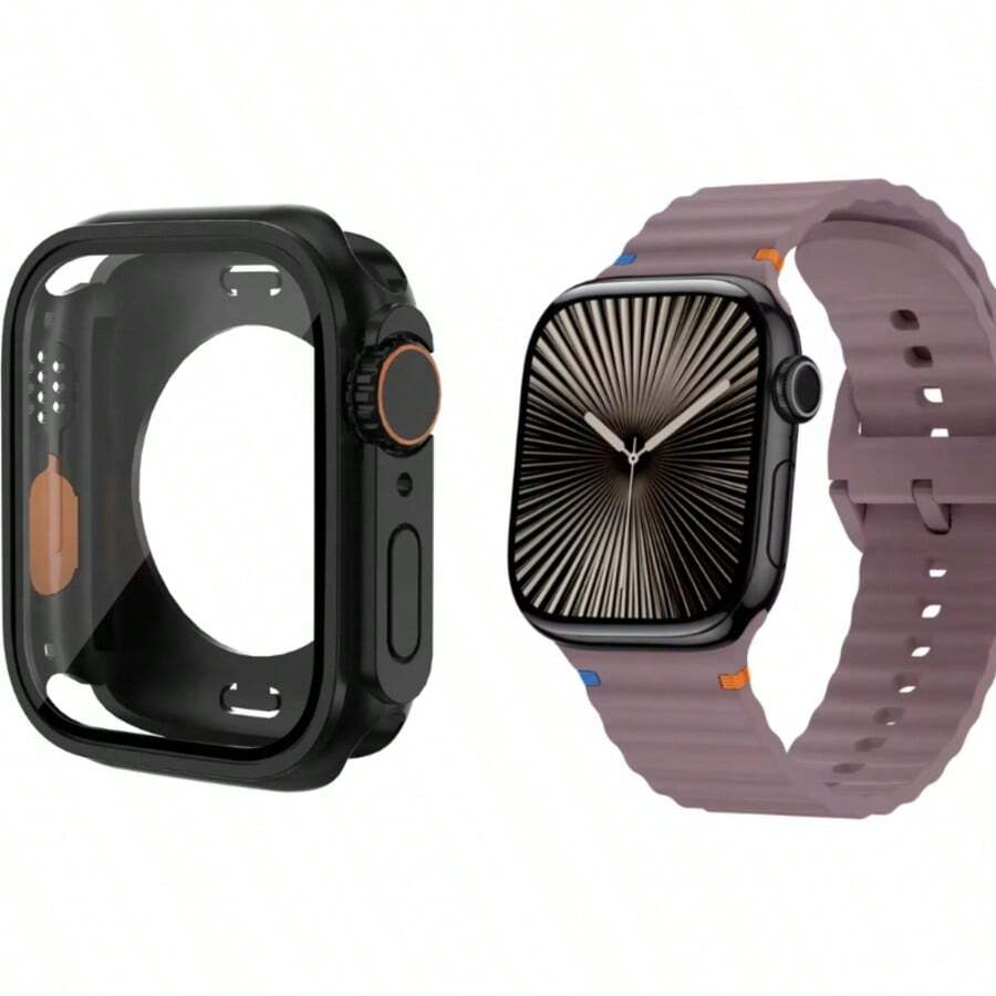 SMART WATCH MX Smartwatch Band - Wine/Black - View 1