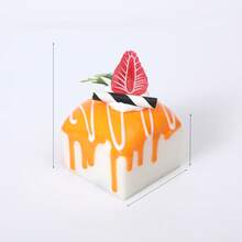 【蛋糕主题捏捏乐 | 立方体造型 | 慢回弹材质】柔软捏捏乐 | 按压回弹顺滑 - 缓解压力，释放怒气，超级满足的捏捏乐系列 - 超柔软慢回弹材质，回弹减压设计，便携式桌面摆件，节日礼物，生日礼物，完美礼物 - 彩色 - 查看 11