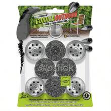 GorillaOutdoor Almohadillas para Orejas bereber para Muebles con Funda Transparente Paquete de 4 Deslizadores para Muebles de Exterior para Patas Redondas y cuadradas, Grande - UniversalGrande4 - Ver 1