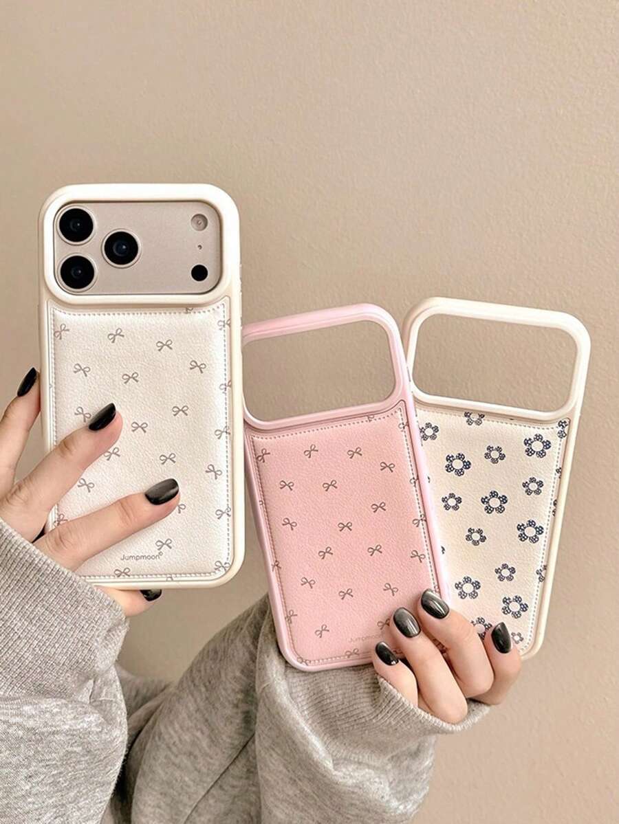 1个极简蝴蝶结花朵手机壳，兼容 17/17 Air/17 Pro/17 Pro Max、16/16 Plus/16 Pro/16 Pro Max、15/15 Plus/15 Pro/15 Pro Max、14/14 Plus/14 Pro/14 Pro Max、13/13 Pro/13 Pro Max、12/12 Pro/12 Pro Max、11/11 Pro Max，时尚加厚全包保护套 - 彩色 - 查看 1