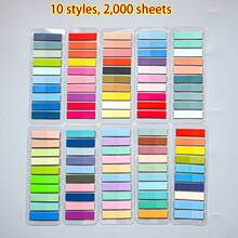 每包32件，共6400张；每包16件，共3200张；每包10件，共2000张；每包6件，共1200张。便签纸、索引标签、书籍标签、笔记标签、注释标签和彩色页面标记标签用于书籍注释、文件分类和书籍笔记。 - 彩色 - 查看 18