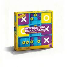 9-Grid XO Tic Tac Toe Board Early Education Desktop Game, Trains Logic Thinking, Interactive Parent-Child Toy - Multicolor - View 1