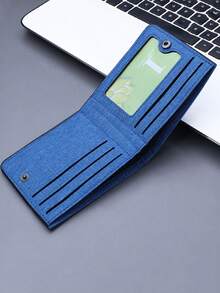 1 Game Controller Pattern Printed Wallet, Niche Design Multi Slot Wallet, Double-Layer Wallet With Credit Card Compartment, Lightweight And Easy To Carry, With Gamer Logo, Perfect Holiday Gift For Friends And Family - one-size - View 12