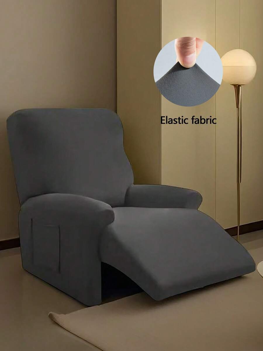 1/2/3pcs Sarung Bantal Sofa Tebal Elastis Sutra Warna Polos, Tahan Air, Elastis, Tahan Debu, Dapat Dicuci, Sarung Kursi Pijat, Tersedia Berbagai Warna, Sarung Sofa Anti Selip Minimalis Modern untuk Semua Musim, Dekorasi Rumah - Dark Grey - View 1