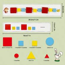 qixi 1 Peça Brinquedo de Pedras de Classificação Coloridas, Brinquedo Educativo de Construção de Caminhos para Crianças, Ferramenta de Aprendizagem Pré-Escolar e Fundamental, Material de Papel - Multicolorido - Visão 2