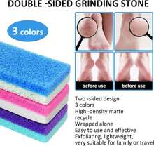 6Pcs Professional Pedicure Foot Pumice Stone For Feet Skin Callus Remover And Scrubber For Dead Skins Sided - White - View 3