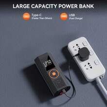 这款多功能汽车应急启动器集便携式空气压缩机、无线气泵、汽车电瓶增压器、移动电源和LED手电筒于一体(配备7.4/14.8V 2000mAh锂离子电池)。适用于汽车、摩托车、自行车和篮球等,是汽车配件、必备路边设备以及礼品的理想之选。 - 无线 - 查看 7