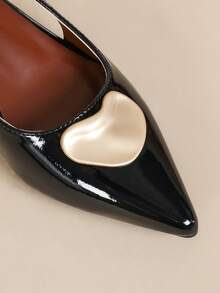 Giày lười mũi nhọn gót thấp mới dành cho nữ - màu đen - Xem 7