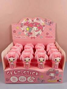 1/3/6支装正品固体胶棒，高粘度可爱DIY手工材料，适合青少年和成人，学习和办公用品 - 彩色 - 查看 6