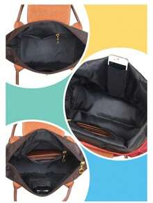 Women's FOLDING Medium Waterproof Shoulder Bag Promotion - 藍色 - 查看 4