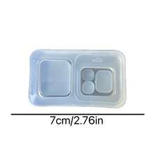 迷你树脂浇注模具盒、硅胶模具配件、树脂液体模具、树脂钥匙扣硅胶模具、树脂模具