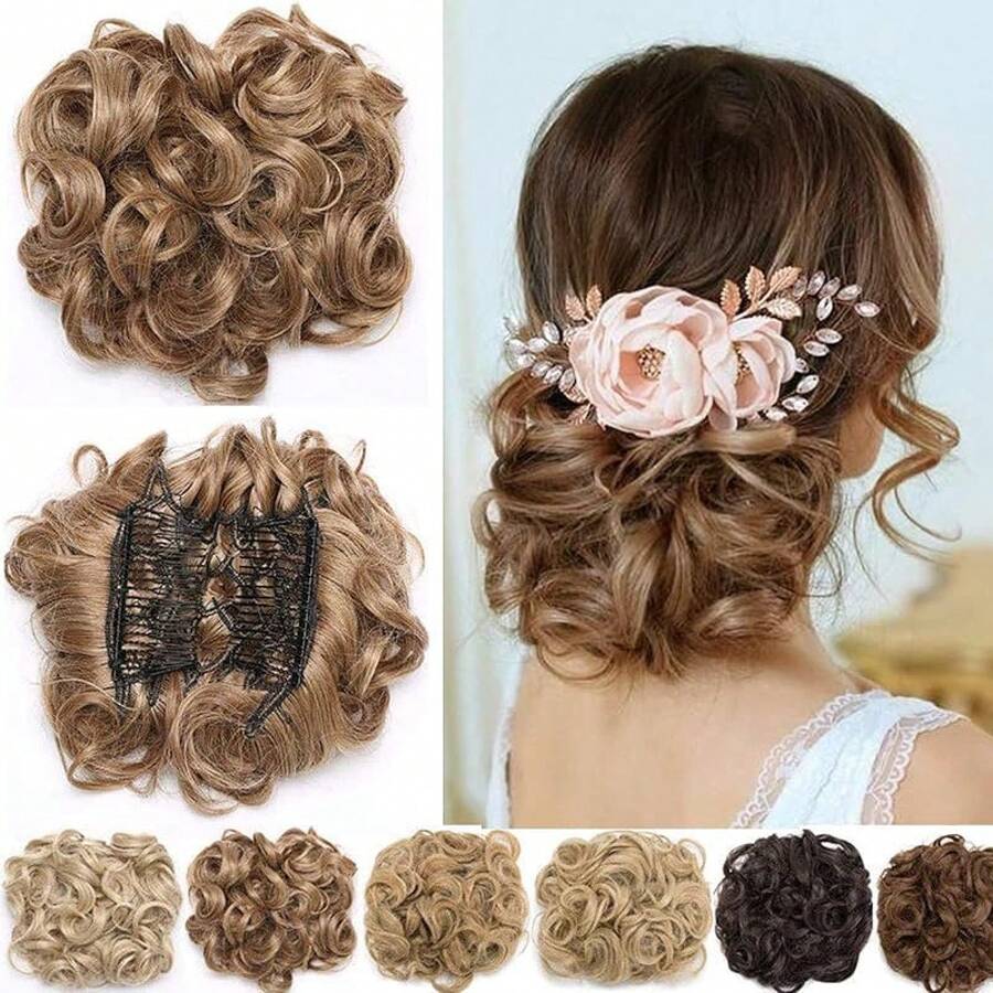 Synthetic Extensions - สีน้ำตาลอ่อนปนเทาบลอนด์ - ดู 1