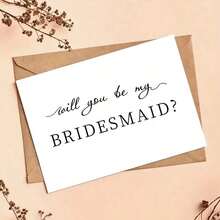 Will You Be My Bridesmaid? Bridesmaid Proposal, Bridesmaid Gift Card, Thank You Card, Birthday Gift, Card, Creative Items, Gift Card - Multicolor - View 1