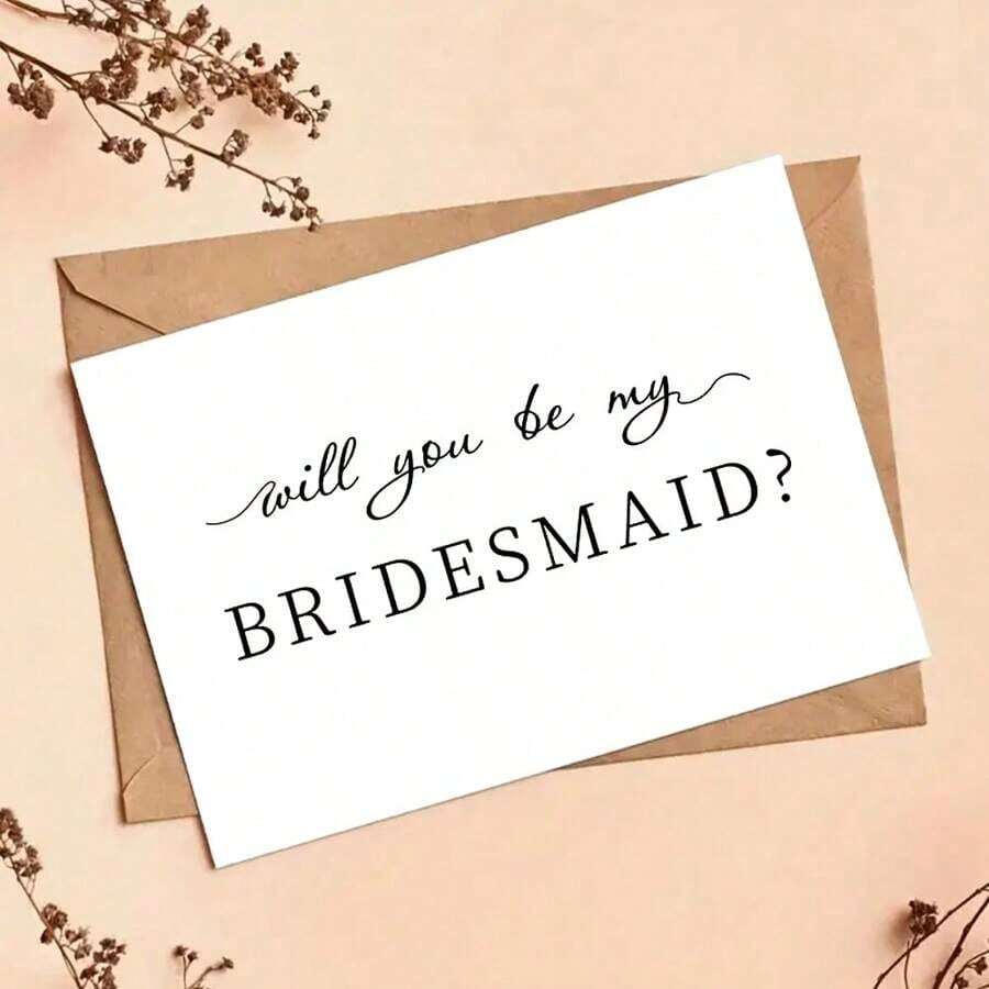 Will You Be My Bridesmaid? Bridesmaid Proposal, Bridesmaid Gift Card, Thank You Card, Birthday Gift, Card, Creative Items, Gift Card - Multicolor - View 1
