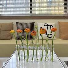 1 Set Transparent Test Tube Vase, Hydroponics Planter, Flower Vase Decor, Home Decoration, Holiday Gift - Clear - View 10