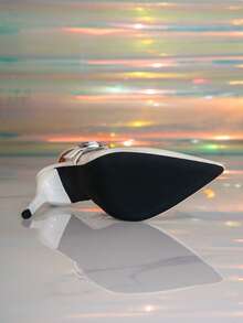 Women's Sandals, New French Fashion Strap High Heel Shoes, Slim Heel, Versatile Commuter Pumps - White - View 6