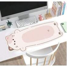 1个装大号通用外星人可爱卧猫桌面鼠标垫 - 办公笔记本电脑键盘垫，防水、防滑、触感柔软 - 彩色 - 查看 1