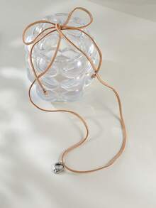 1 Peça Colar Ajustável de Pingente Geométrico Assimétrico Minimalista em Prata, Adequado para Uso Casual, Trabalho, Encontros, Festas e Reuniões por Mulheres