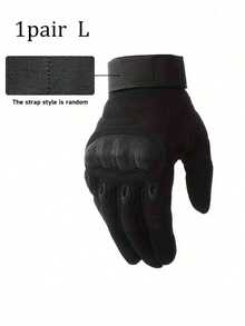 全指战术手套，带触屏手指，运动手套，硬质指关节保护，男士户外战术手套，摩托车手套，适用于露营、狩猎、气枪射击、户外工作、骑行、摩托车配件 - 彩色 - 查看 16