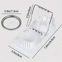 1PC 2-In-1 Multifunctional Egg Slicer Cutter - Hard Boiled Egg Chopper Divider Dicer - Kitchen Gadget, ABS Material, Uncharged, Food- Design For Efficient Egg Preparation, Egg Slicer For Hard Boiled Eggs, Food Preparation Tool, Modern Kitchenware, Durable Kitchen Tool - Multicolor - View 10