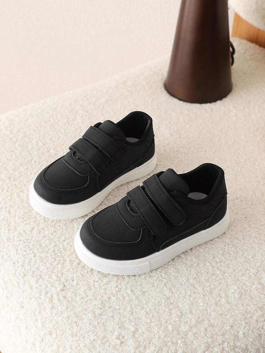 1 Pair Women Casual Canvas Sneakers, Versatile Student Shoes - Black - View 1