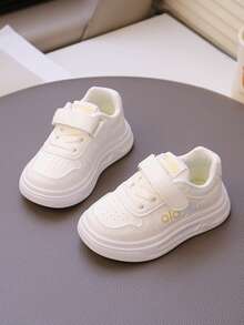Spring New Kids White Shoes, Fashion Versatile Boys/Girls Low-Top Canvas Sneakers, Lightweight Casual Hot Selling - Beige - View 2