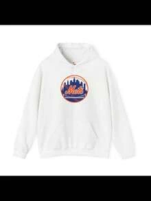 New York Mets Unisex Heavy Blend Hooded Sweatshirt - màu đen - Xem 1