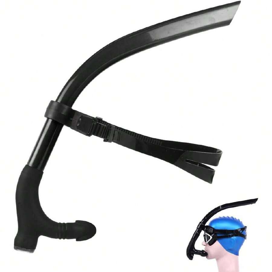 Snorkel Frontal Natación para Nadadores,Adulto/Niño Snorkel Natacion, Elástico de Cabeza Fácilmente Ajustable,Snorkel para Nadar, Bucear y Hacer Snorkel,38258807 - Multicolor - Ver 1