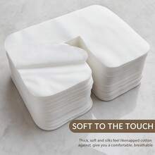 100pcs/Pack Disposable Headband, Hole Towel, Massage Table Knee Pad, Suitable For Beauty Salon, Large & Thick Non-Woven Massage Table Knee Pad, Anti-Stain And Anti-Dust, Applicable For Beauty Salon - Multicolor - View 5