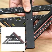 Escuadra de Carpintero, Escuadra de Carpintería de 90 Grados, Escuadra Multiusos para Marco, Viga de Metal, Escuadra Plegable de Plástico Portátil para Arquitectos, Diseñadores y,38265223 - Multicolor - Ver 6