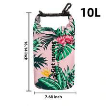 Digital Print Waterproof Bag, Suitable For Beach, River Trekking, Snorkeling, Swimming, Outdoor Travel, Single/Double Shoulder Storage Bucket Bag