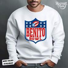 Benito Bowl Sweatshirt, Game Day Inspired Sweater, Streetwear Gift For Fans - 黑色 - 查看 8