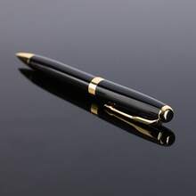 Luxury Metal Twist Ballpoint Pens, Black Ink, Medium Nib (1.0mm), Smooth Writing, Business Gift Pen, Signature Pen, Suitable For Office And Business - one-size - View 6