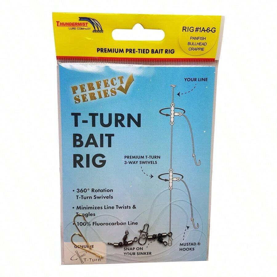 Perfect Series Rig Pre Tied T Turn Bait Clear - Claro1CountPackof1 - Ver 1