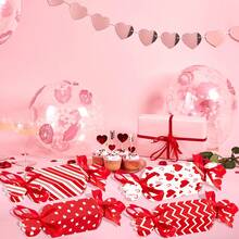 Scatola regalo per confezione di caramelle regalo di San Valentino, forniture per feste, cuore dolce con fiocco, design a forma di caramella carina, adatto per compleanni, matrimoni, feste e piccoli regali - Multicolore - Visualizzare 8