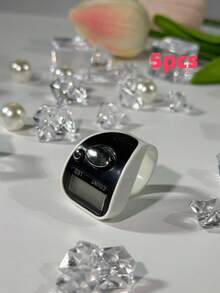 Lightweight Colorblock LED Ring Counter, Portable Manual Button Tally Counter, Resettable Mini Electronic Counter, Digital Display Multi-Color Blend, Mini Counter For Sports/Training/Prayer - Multicolor - View 27
