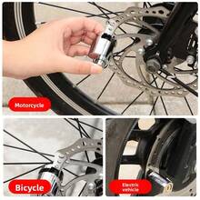 1pc Bicycle Disc Brake Lock, Mountain Bike Anti-Theft Lock, Motorcycle/Electric Bike Disc Brake Lock, Cycling Equipment Lock, It Can Be Locked Without A Key, Making It Simple And Convenient.