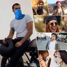 polainas para el cuello, bufanda elstica, diadema que absorbe el sudor, bandana para mujeres y hombres, deportes, yoga, correr - Estiloelegante - Ver 5