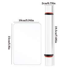 1pc/2pcs Polymer Clay Tools, Acrylic Rolling Pin With Thickness Rings, Transparent Craft DIY Polymer Clay Tools To Help You DIY More Conveniently - Clear - View 2