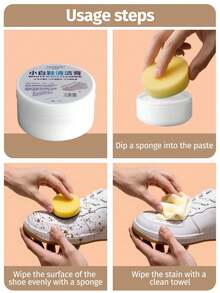 1 Bottle Multi-Functional White Shoe Cleaner, Whitening, Stain & Yellowing Removal, Waterless Cleaning, Suitable For Leather And Sneakers - Multicolor - View 5