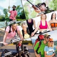 polainas para el cuello, bufanda elstica, diadema que absorbe el sudor, bandana para mujeres y hombres, deportes, yoga, correr - Estiloelegante - Ver 6