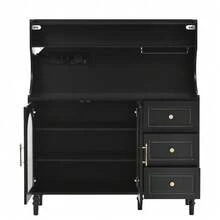 Buffets & Sideboards - Black + MDF-1 - View 8